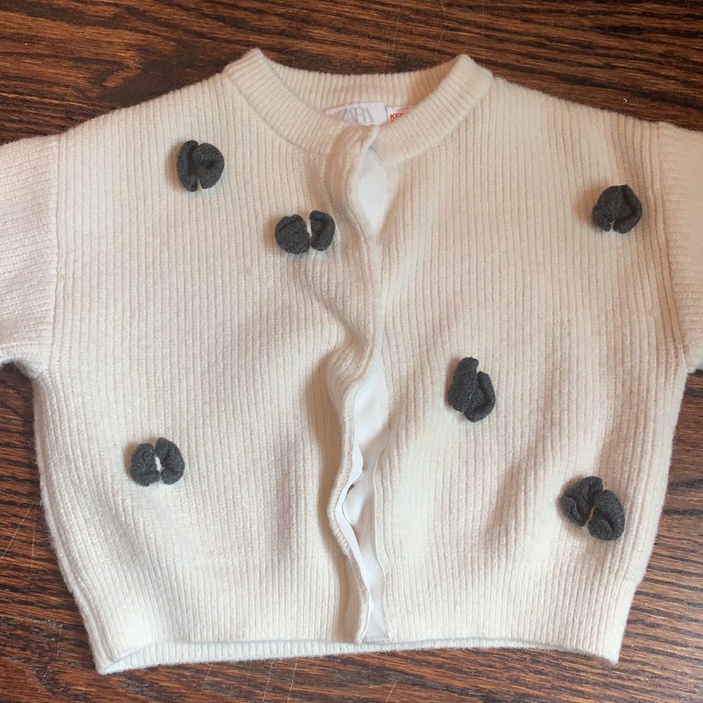 Zara Baby Bow Sweater, 6-9 months.            (9)